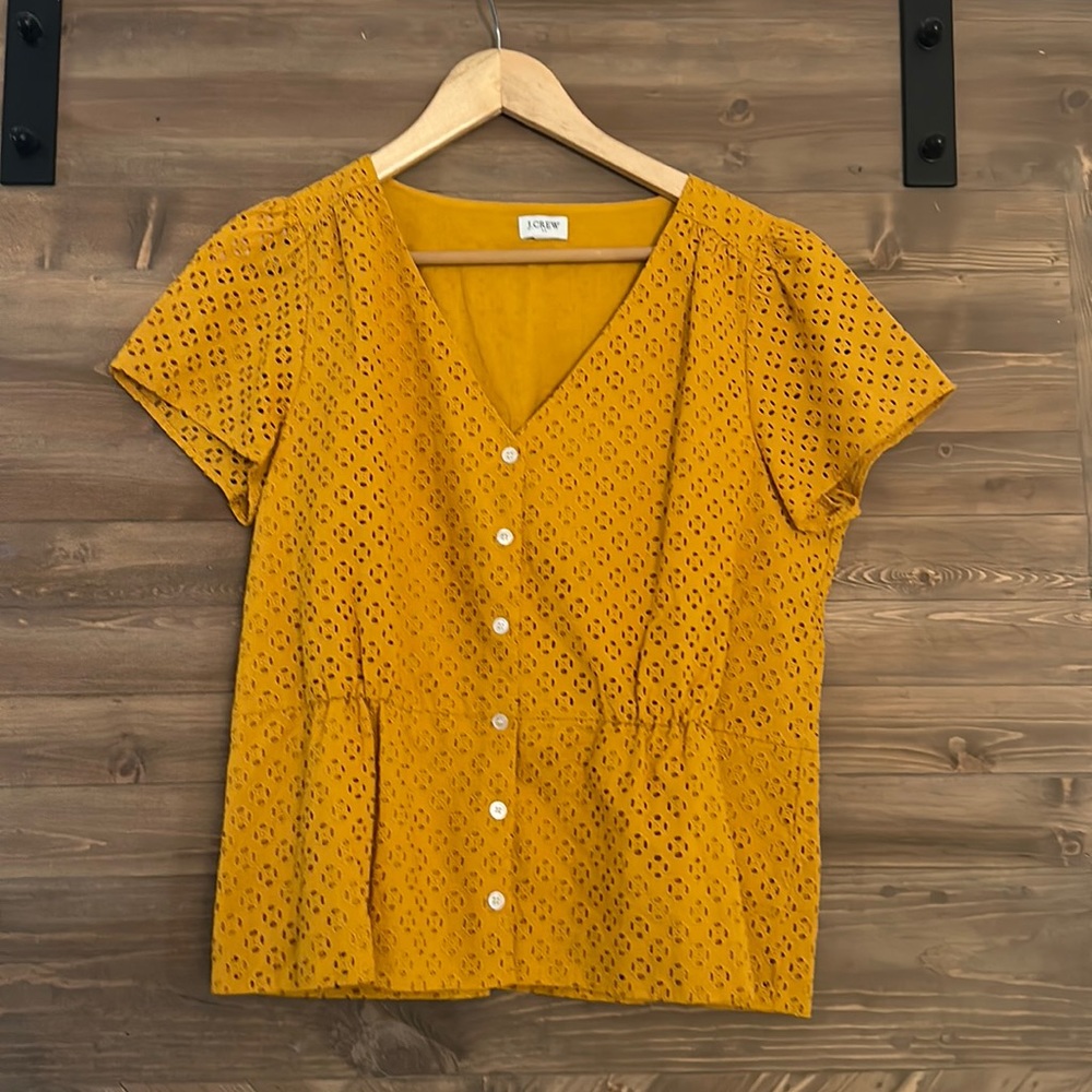 J Crew size L shirt